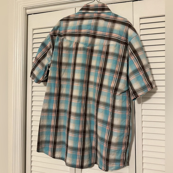 Gibson Men’s Short Sleeve Button Down Shirt Blue - Picture 2 of 4